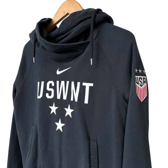 Nike Tops - NIKE Women's USWNT Hoodie Black Small Long Sleeve Soccer Casual Funnel Neck USA